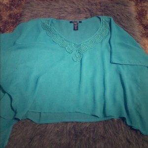 Teal Blouse 🦋